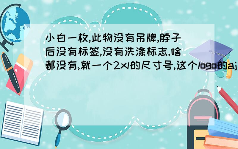 小白一枚,此物没有吊牌,脖子后没有标签,没有洗涤标志,啥都没有,就一个2xl的尺寸号,这个logo的aj咱也没见过,这到底是个啥,