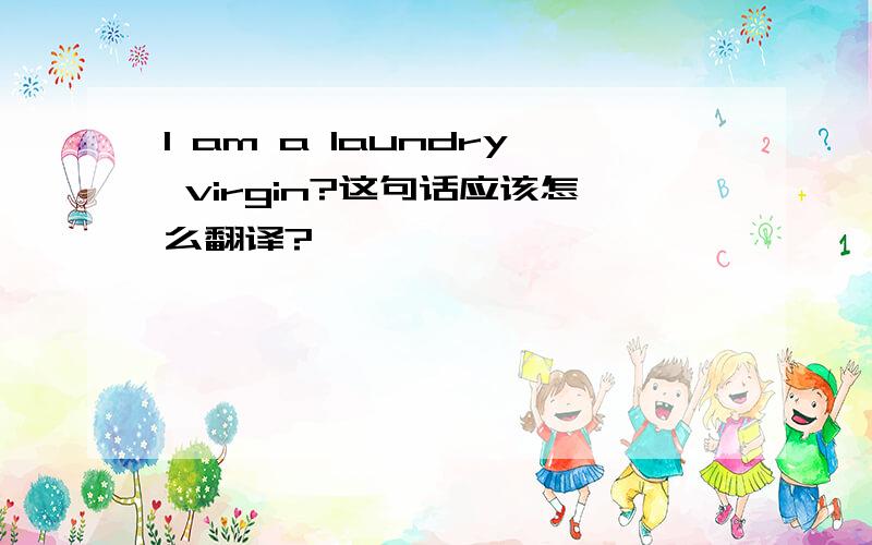 I am a laundry virgin?这句话应该怎么翻译?