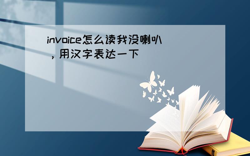 invoice怎么读我没喇叭，用汉字表达一下