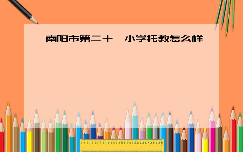 南阳市第二十一小学托教怎么样