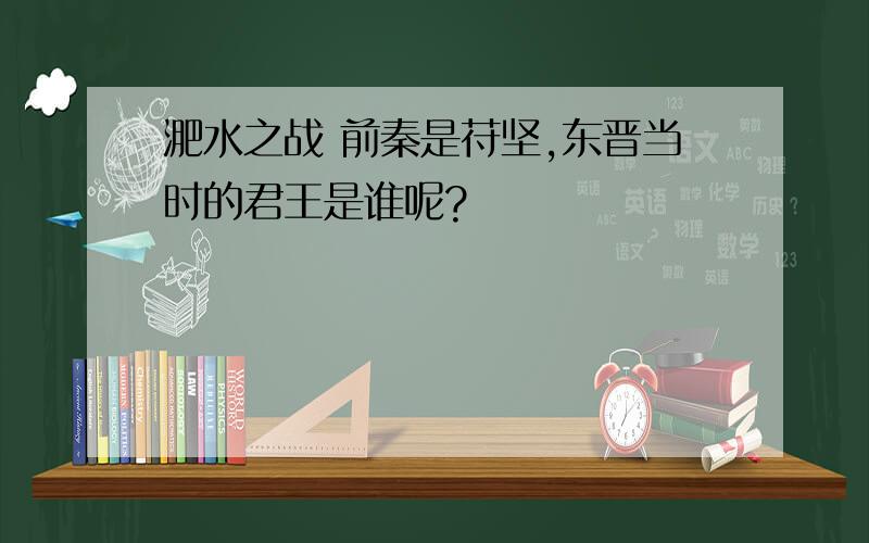 淝水之战 前秦是苻坚,东晋当时的君王是谁呢?