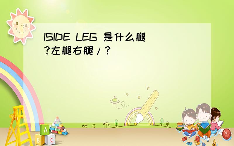 ISIDE LEG 是什么腿?左腿右腿/?