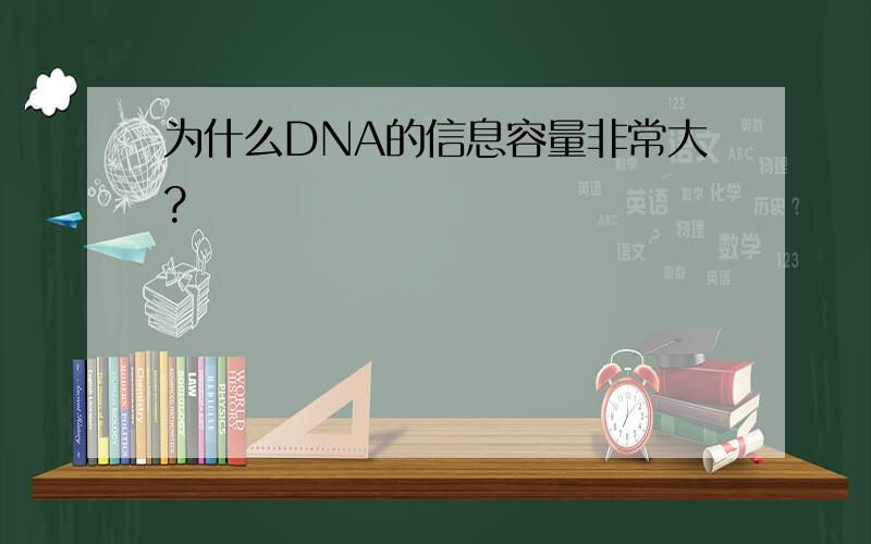 为什么DNA的信息容量非常大?