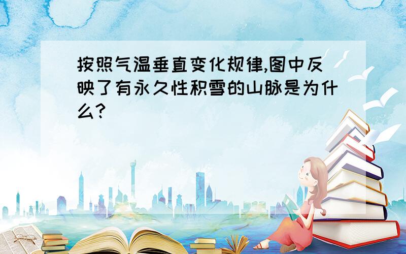 按照气温垂直变化规律,图中反映了有永久性积雪的山脉是为什么?