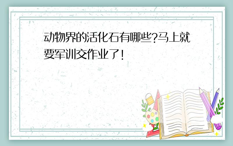 动物界的活化石有哪些?马上就要军训交作业了!