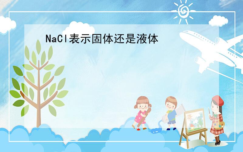 NaCl表示固体还是液体