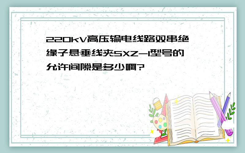 220kV高压输电线路双串绝缘子悬垂线夹SXZ-1型号的允许间隙是多少啊?