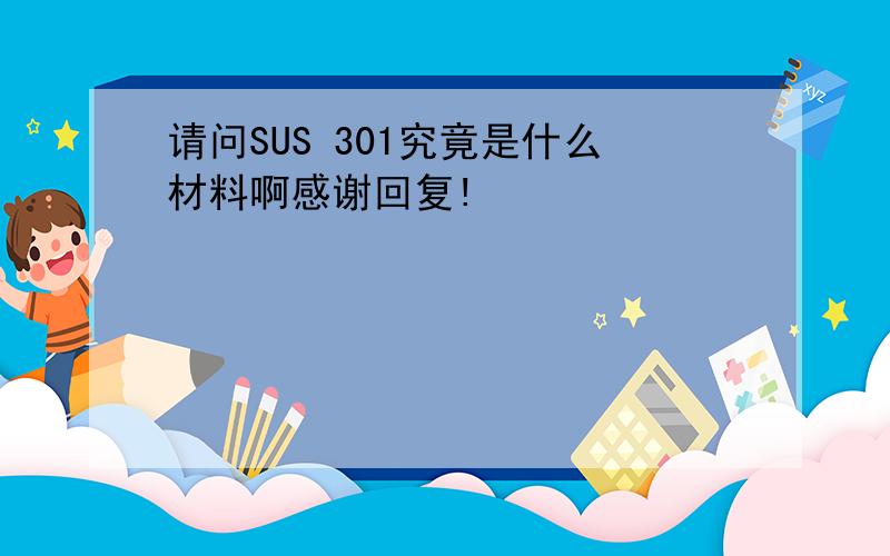 请问SUS 301究竟是什么材料啊感谢回复!