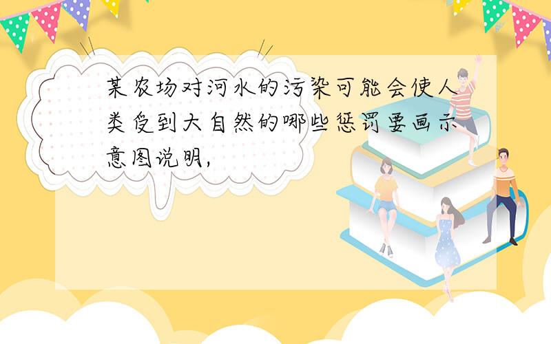 某农场对河水的污染可能会使人类受到大自然的哪些惩罚要画示意图说明,