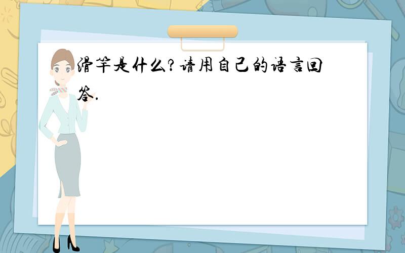 滑竿是什么?请用自己的语言回答.