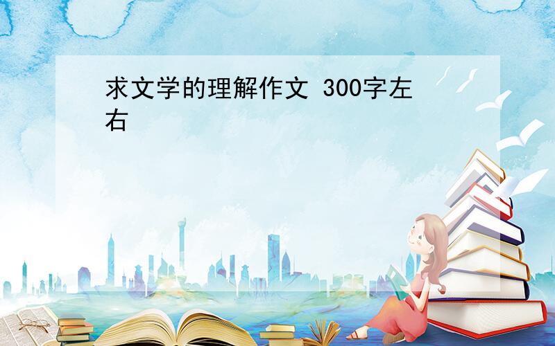 求文学的理解作文 300字左右