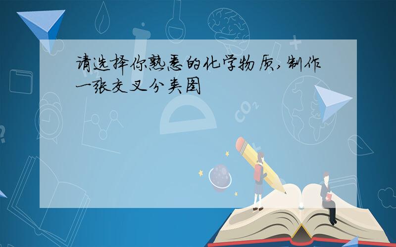 请选择你熟悉的化学物质,制作一张交叉分类图